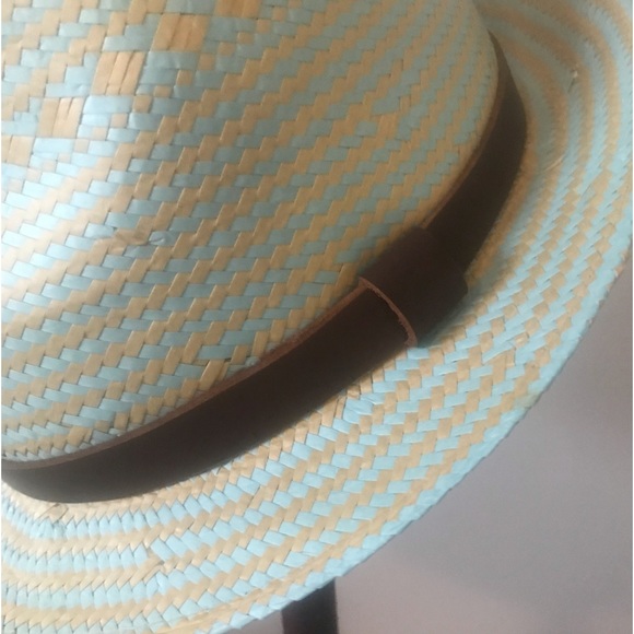 Gorgeous Pistil Straw/Leather Fedora - Picture 5 of 11